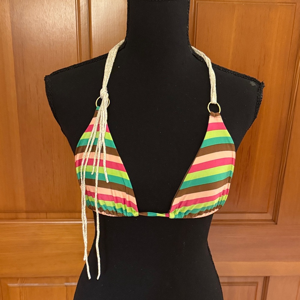 VIX Striped Multicolor Bikini
